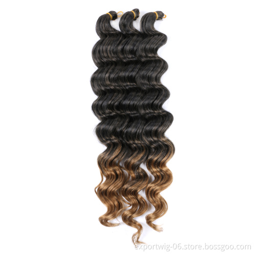 Ocean Wave Crochet Hair Pre looped Curly Braiding Ocean Wave Braiding Hair Deep Crochet Braids Synthetic Hair Extension